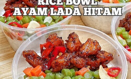 Rice Bowl Ayam Lada Hitam - Masakan dari Cabai