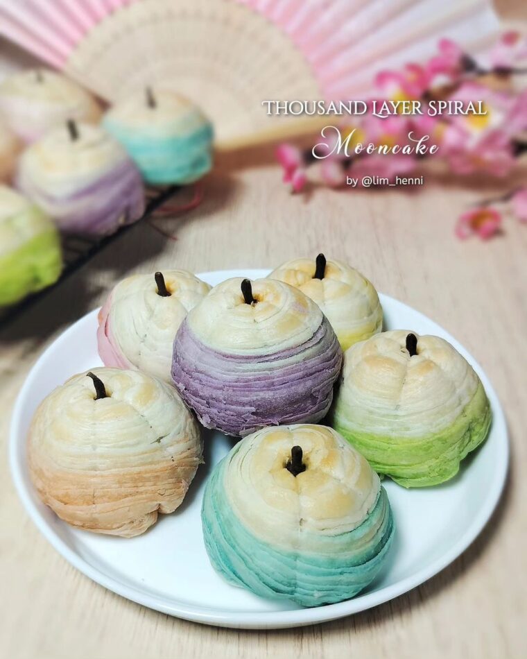Resep Thousand Layer Spiral Mooncake Dari lim_henni