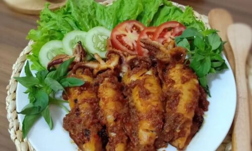 Cumi Bakar Pedas - Masakan dari Cumi Cumi
