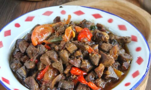 Oseng Ati Ampela - Masakan dari Ati Ampela