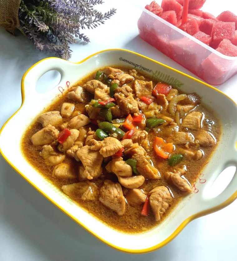 Resep Ayam Paprika Lada Hitam Dari annasupriyanto