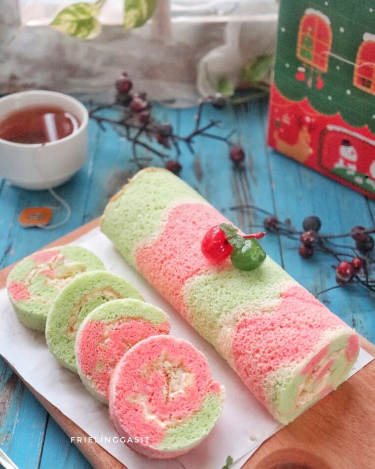 Resep Christmas Roll Cake Dari friel_sit