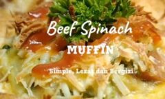 Resep Beef Spinach Muffin Dari lim_henni