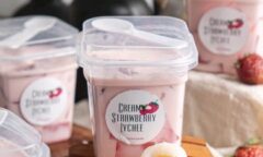Resep Creamy Strawberry Lychee Dari sarongsarie