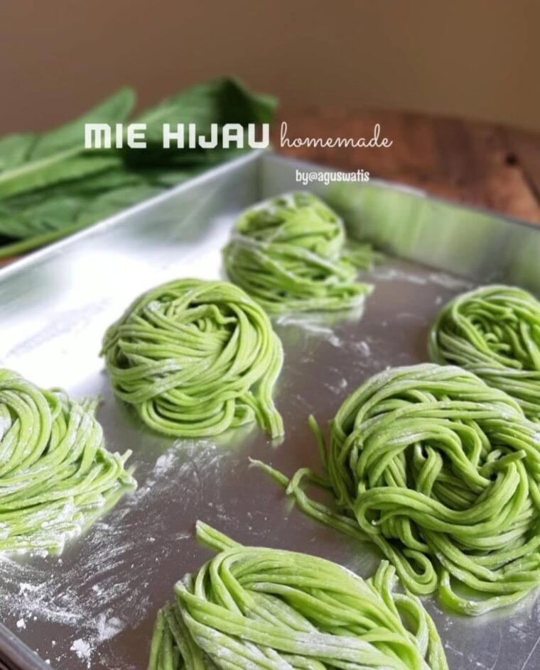 Resep Mie Hijau Homemade Dari aguswatis