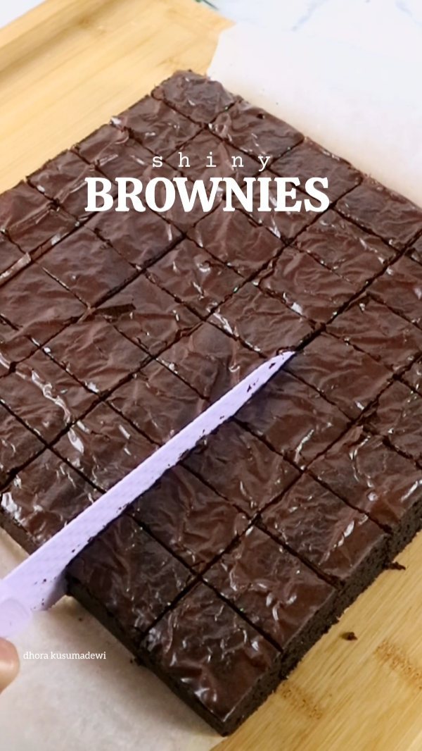 Resep Brownies (Perfect Shiny Brownies) Dari dhora_kusumadewi