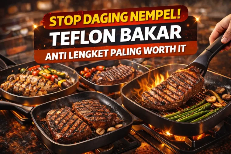 7 Rekomendasi Teflon Bakar (Grill Pan) Anti Lengket Terbaik 2026!