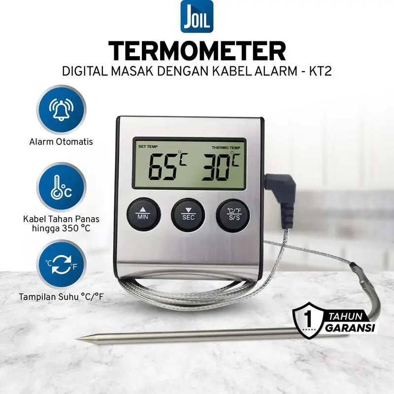 termometer dapur: kabel